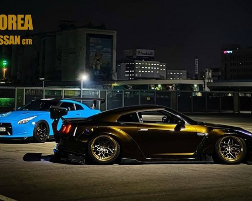 Nissan GTR cambergang lies low and looks great