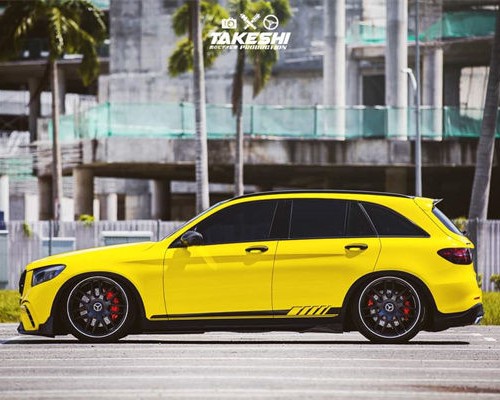 Exclusive attitude Mercedes-Benz GLC cambergang with different modification styles