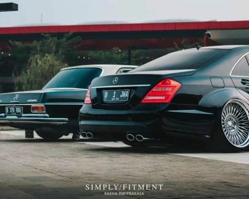 CamberGang Magic: Transforming the Mercedes-Benz W221 into a Stance Marvel